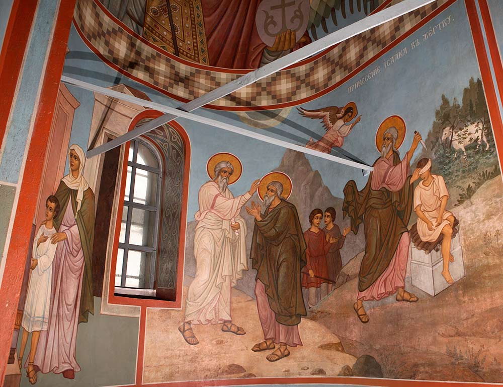 Принесение в журтву Исаака. Свято-Юрьев монастырь в Великом Новгороде